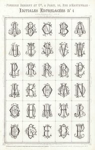 Pagina uit Vignettes Typographiques door French School