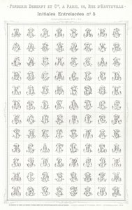 Pagina uit Vignettes Typographiques door French School