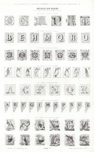 Pagina uit Vignettes Typographiques door French School