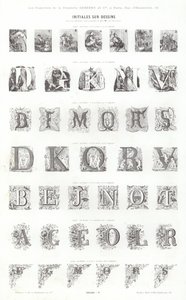 Pagina uit Vignettes Typographiques door French School