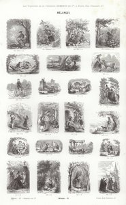 Pagina uit Vignettes Typographiques door French School