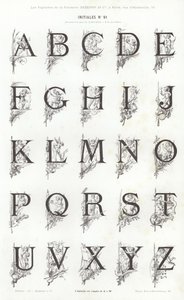 Pagina uit Vignettes Typographiques door French School