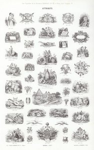 Pagina uit Vignettes Typographiques door French School