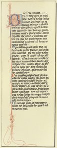 Pagina van Troubadourpoëzie door French School