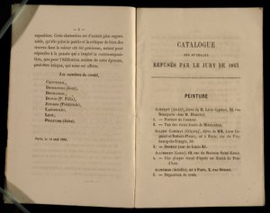Schilderij Hoofdstuk, uit de Salon des Refusés, 1863 door French School