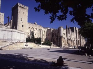 Paleis van de Pausen van Avignon door French School