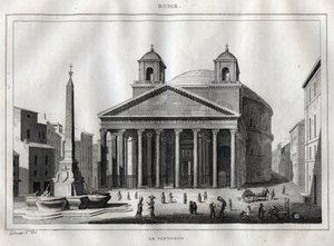 Pantheon - Rome - Roma - Gravure uit 