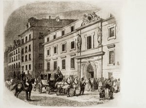 Parijs Conservatorium in de jaren 1830 (gravure)