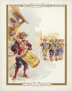 Parijs Expositie 1900, trommelende ruiter door French School