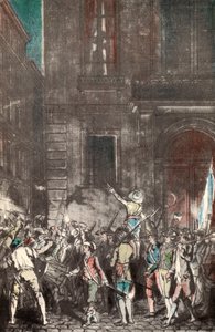 Patrouilles gemaakt door de mensen van Parijs tijdens de Franse Revolutie door French School