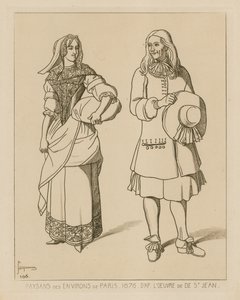 Boeren in de omgeving van Parijs, 1676