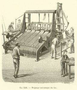 Mechanisch Kammen van Vlas