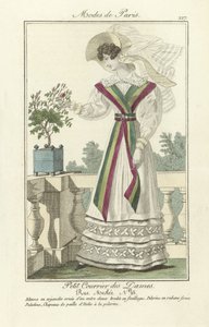Petit Courrier des Dames, Rue Meslee No. 25, uit Modes de Paris, uitgegeven 1824
