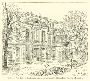 Klein hotel de Conti, momenteel ingesloten in de gebouwen van het hotel des Monnaies door French School