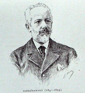 Petr Ilitch Tchaikovski (1840-93), illustratie uit 