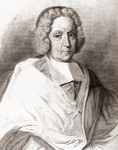 Pierre-Paul Guérin de Tencin, 1679-1758. Franse geestelijke, aartsbisschop van Embrun en Lyon, en kardinaal. Uit Les Heures Libres gepubliceerd in 1908. door French School