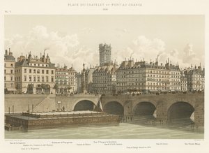 Place du Chatelet en Pont au Change, 1830