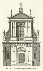 Portaal van de kerk van de Barnabieten door French School