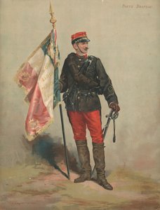 Vaandeldrager door French School