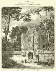 Deur van de abdij van Saint-Martin-d