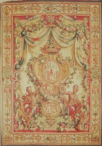 Portiere met het wapen van Louis-Antoine de Pardaillan de Gondrin, Hertog van Antin, Gobelins fabriek, 1708-36 door French School