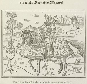 Portret van Bayard te paard door French School