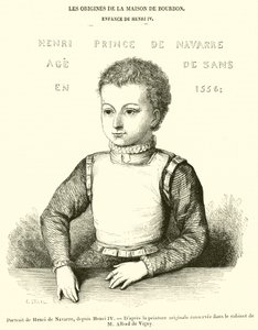 Portret van Hendrik van Navarra, later Hendrik IV door French School
