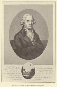 Portret van Joseph-Michel de Montgolfier door French School
