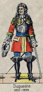 Portret van Abraham, Markies Duquesne (1610-1688), Franse Marin. Afbeelding van Epinal uit het einde van de 19e eeuw. door French School