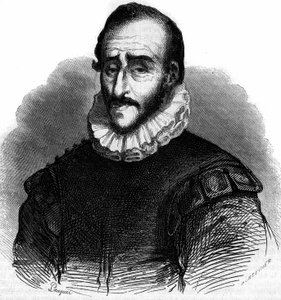Portret van Adam de Craponne (1526-1576), Franse ingenieur. Gravure in Le Magasin picturesque door French School