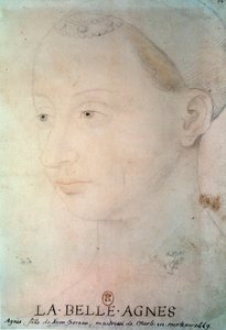 Portret van Agnes Sorel (1422-1450) Dame van Beaute sur Marne