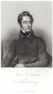 Portret van Alphonse de Lamartine door French School