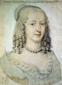 Portret van Anne Genevieve de Bourbon Conde, Hertogin van Longueville (1619-1679)