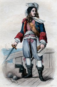 Portret van Anne Hilarion de Costentin (Cotentin), graaf de Tourville (1642-1701), Franse marinecommandant door French School