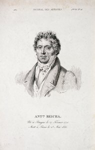 Portret van Antoine Reicha (1770-1836) uit de Journal des Artistes door French School