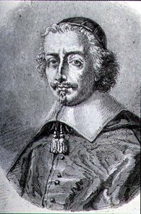 Portret van Kardinaal Mazarin (1602-61) (gravure) door French School