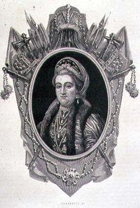 Portret van Catharina II de Grote door French School