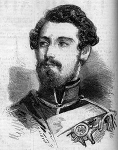 Portret van Charles (Carl) XV (1826-1872), koning van Zweden en Noorwegen. Gravure in Le Monde Illustré nr. 119 van 23 juli 1859. door French School