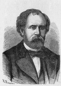 Portret van Charles Laurent - uit "Album van Wetenschap; beroemde wetenschappers; Grote ontdekkingen" 1896 door French School