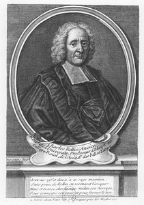 Portret van Charles Rollin (gravure) door French School
