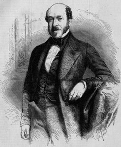 Portret van Charles de Morny (1811-1866), Franse politicus, voorzitter van het Corps Legislatif onder het Tweede Keizerrijk. Gravure in Le Monde Illustré nr. 33 van 28 november 1857 door French School