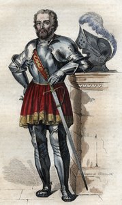 Portret van Chevalier de Bayard (1475-1524), Franse soldaat door French School