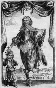 Portret van Claude Deruet (1588-1660), Franse schilder. Gravure uit de 