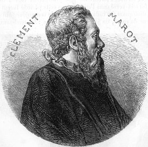 Portret van Clément des Marets genaamd Marot (1496-1544), dichter. In 
