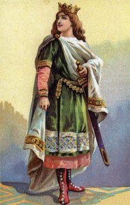 Portret van Clotaire (Clothaire) III, koning van de Franken (652-673) door French School