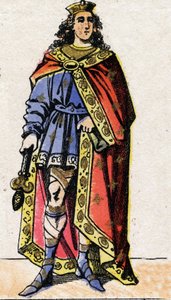 Portret van Clovis II, Koning der Franken (ca. 633-657).