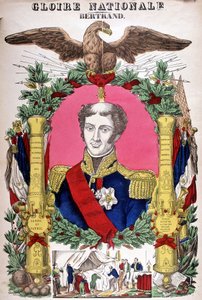 Portret van graaf Bertrand (1773 - 1844), Franse generaal. Afbeelding van Epinal door French School