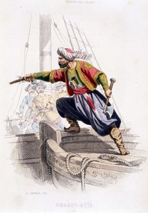 Portret van Dragut - Reïs, Turkse piraat van de 16e eeuw - in 
