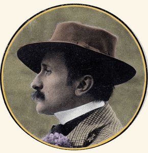 Portret van Edmond Rostand (1868-1918), Franse schrijver.