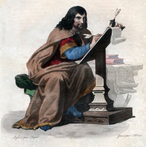 Portret van Einhard (Eginhard, Einhart, Einard, Einhard) (775-840), Frankische geleerde en hoveling